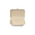 Lebensmittelqualität Clamshell Take Away Einweg-Lebensmittelverpackung 6x6 Bagasse Burger Hamburger Box